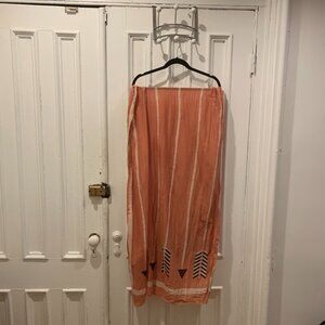 Block Shop Textiles Arrow Scarf in Coral